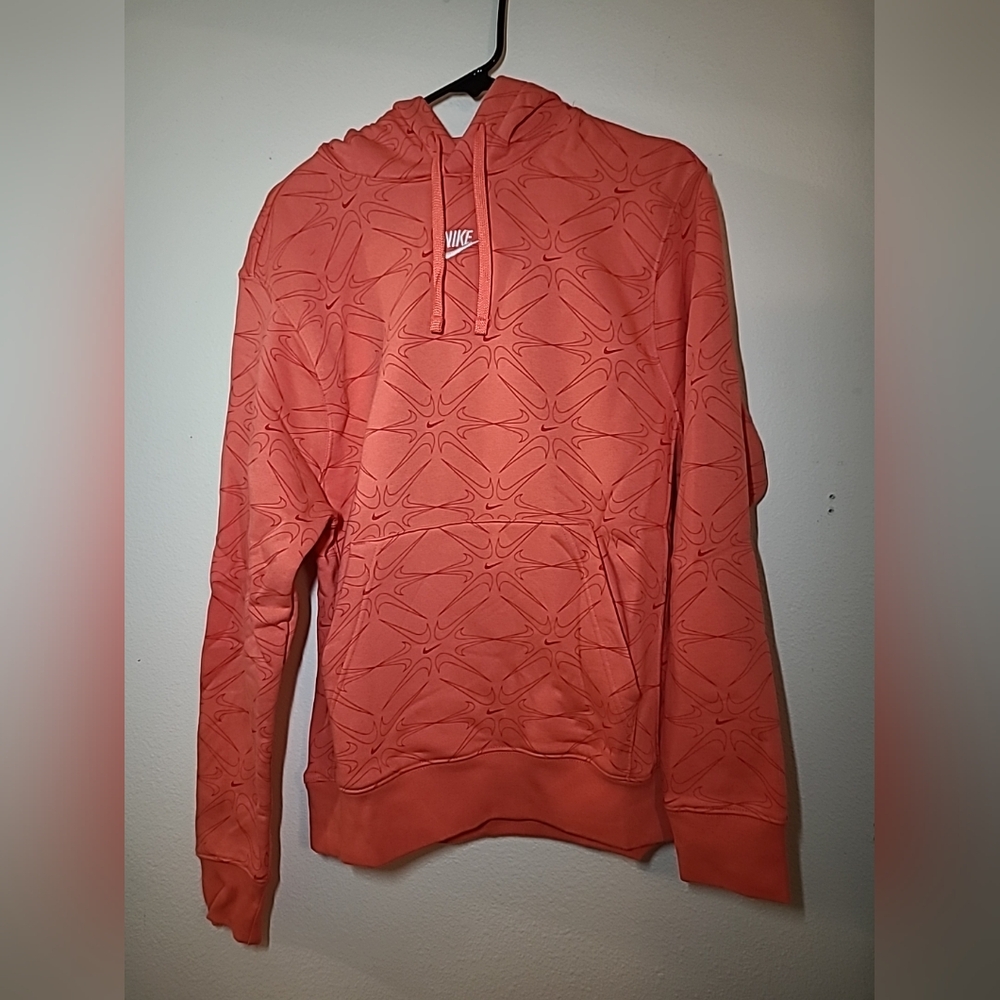 Nike Women's Orange Pullove Hoodie Small - Picture 2 of 5
